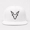 Ibex signature white snapback cap