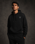 Signature Oversized Hoodie — Black