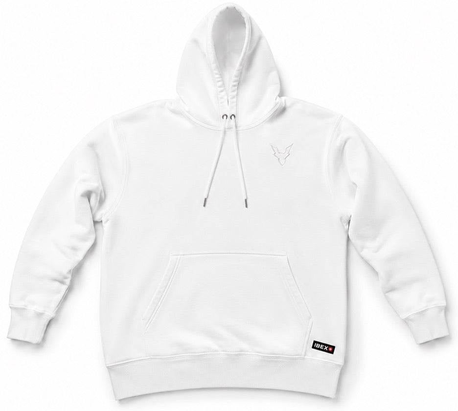 Oversized Signature Alpine white hoodie