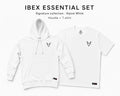 Ibex Essential white T-shirt and white Hoodie set