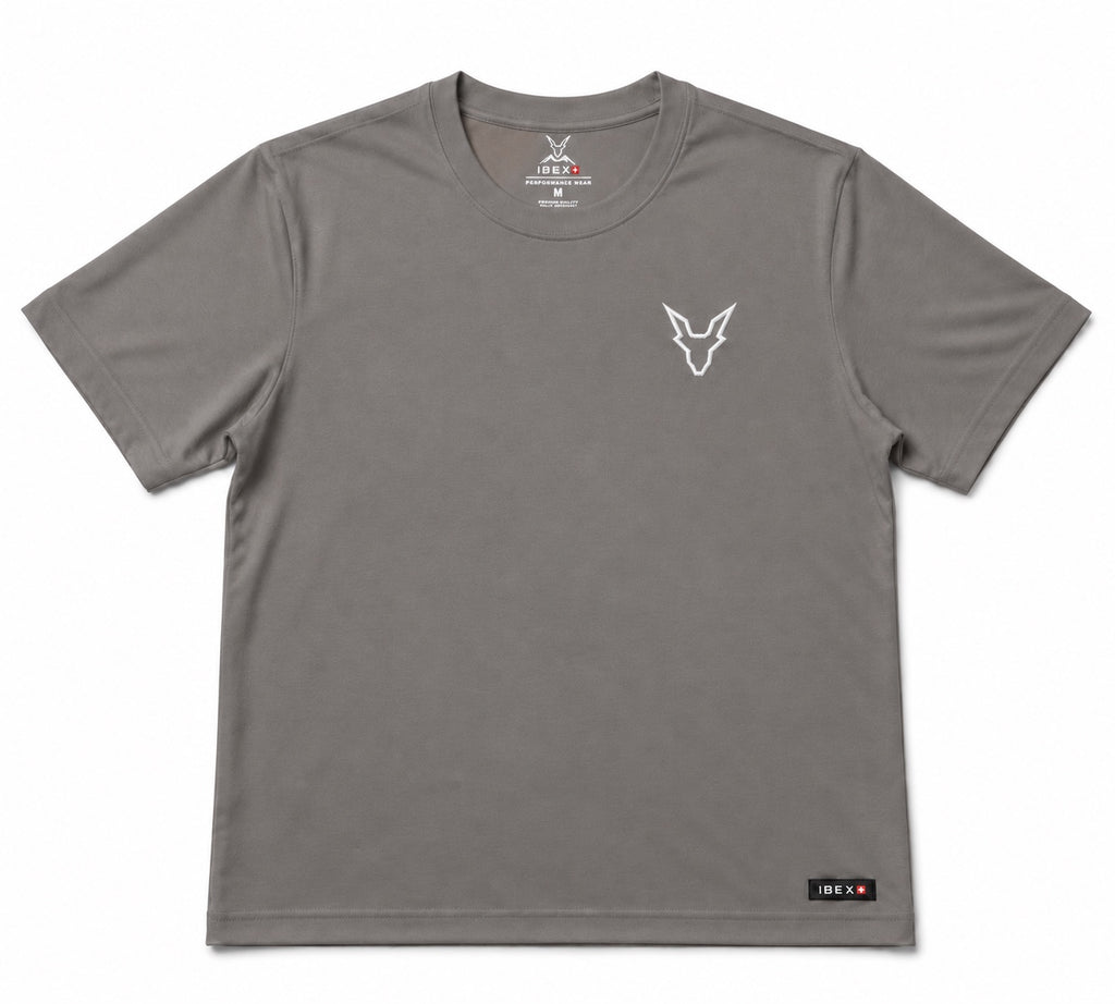 IBEX Signature T-Shirt Smoke Grey vue de face
