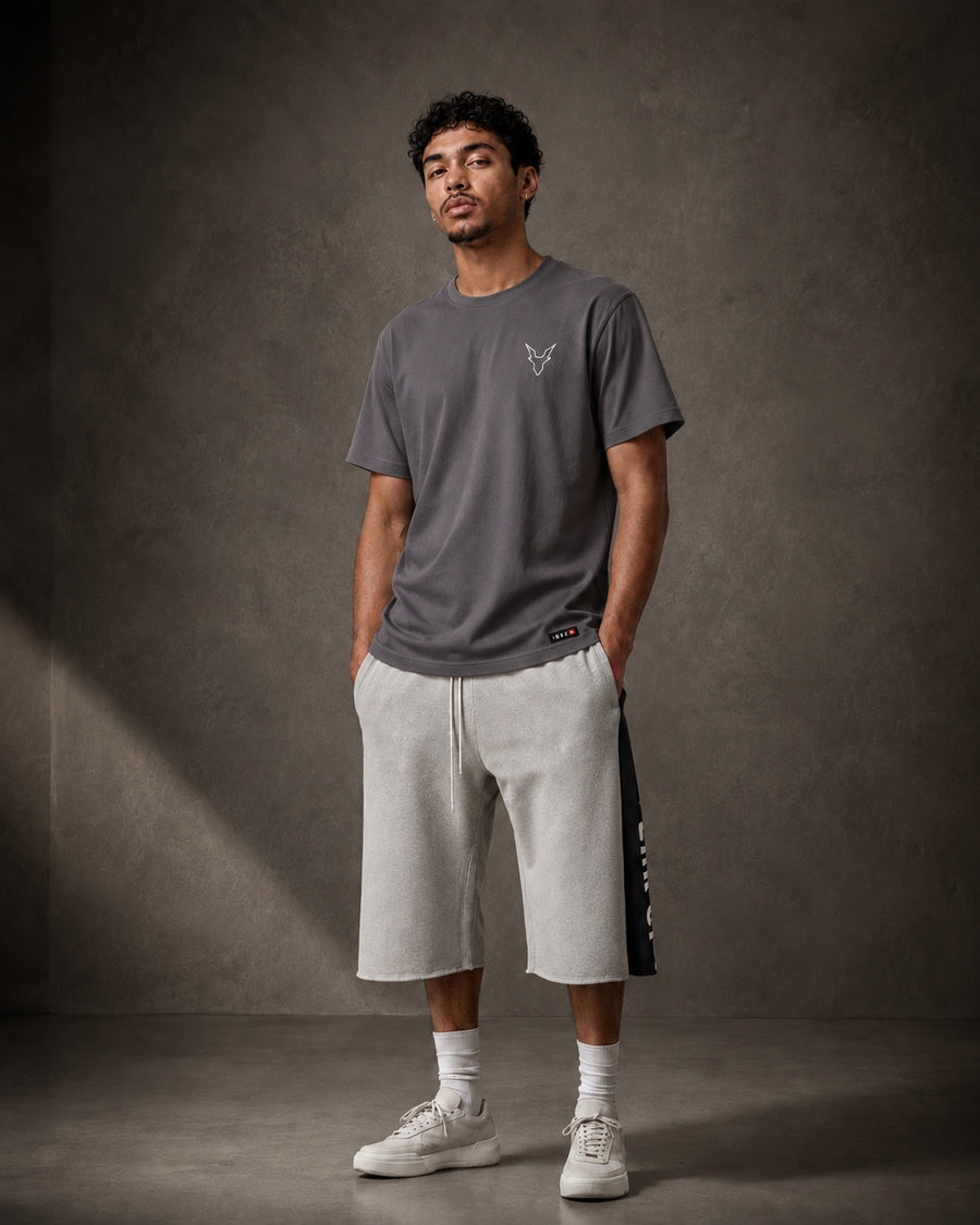 T-shirt Signature à manches courtes — Smoke Grey