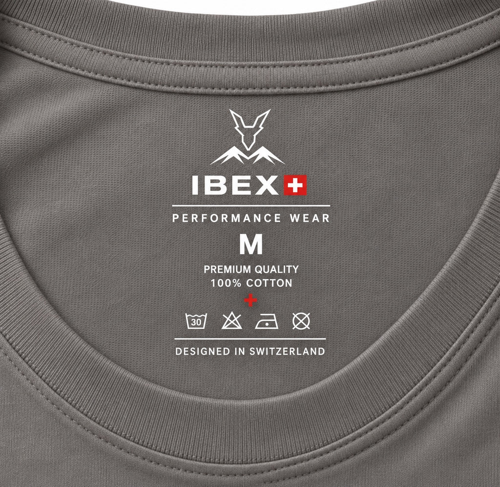 Étiquette intérieure du T-Shirt IBEX Smoke Grey